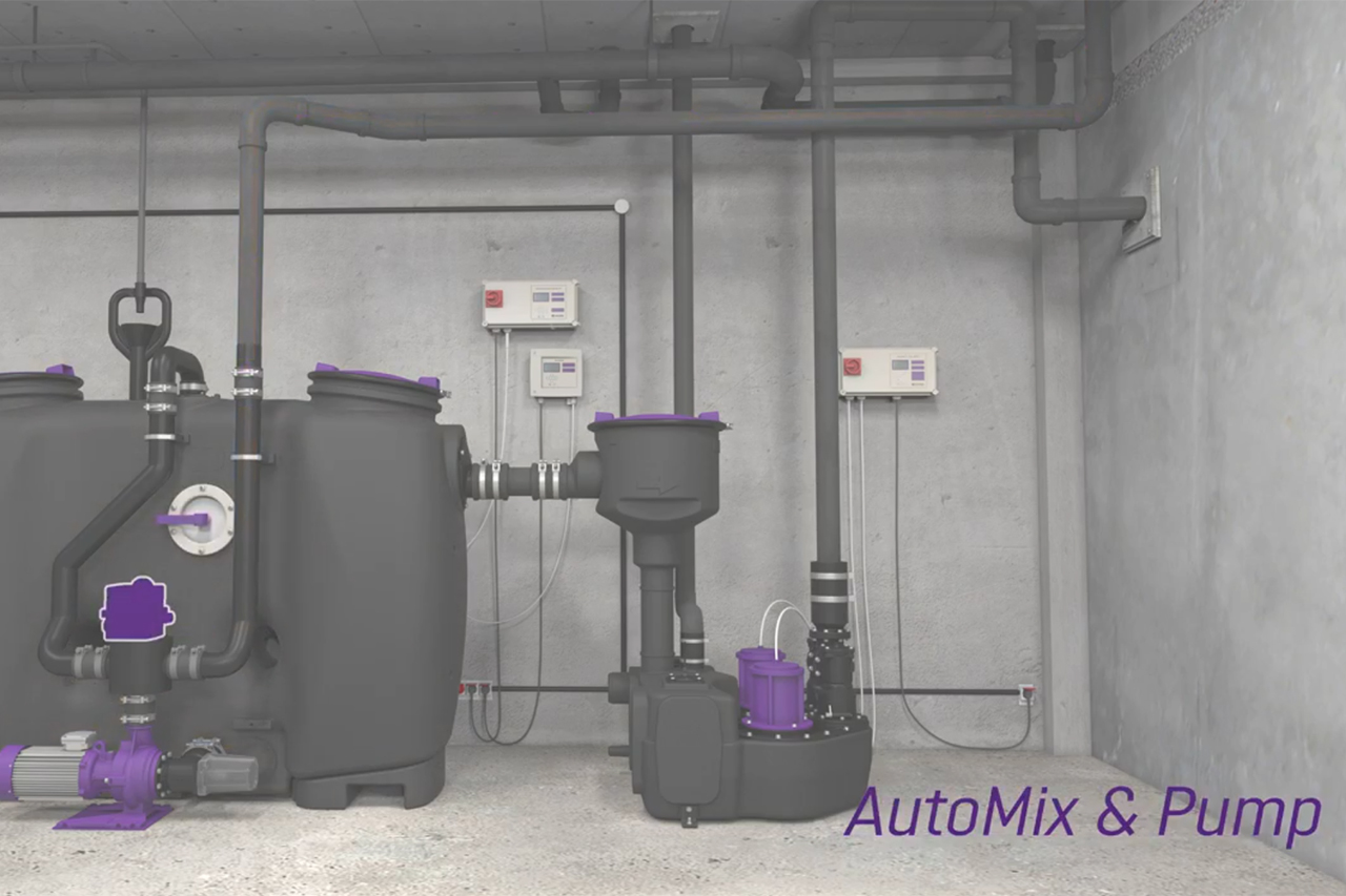 Opróżnianie wersji EasyClean free Auto Mix & Pump