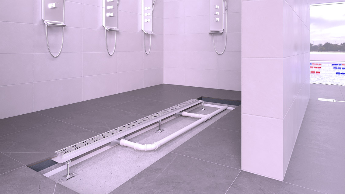 Designerski kanał skrzynkowy w strefie bosej stopy Designerski kanał skrzynkowy w strefie bosej stopy