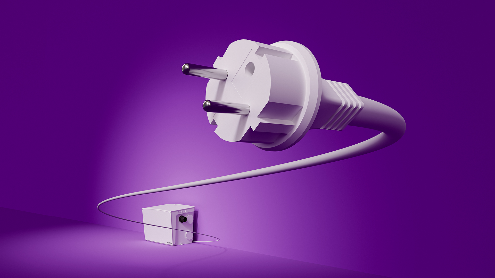 Mała przepompownia wewnętrzna z wtyczką sieciową 230 V.