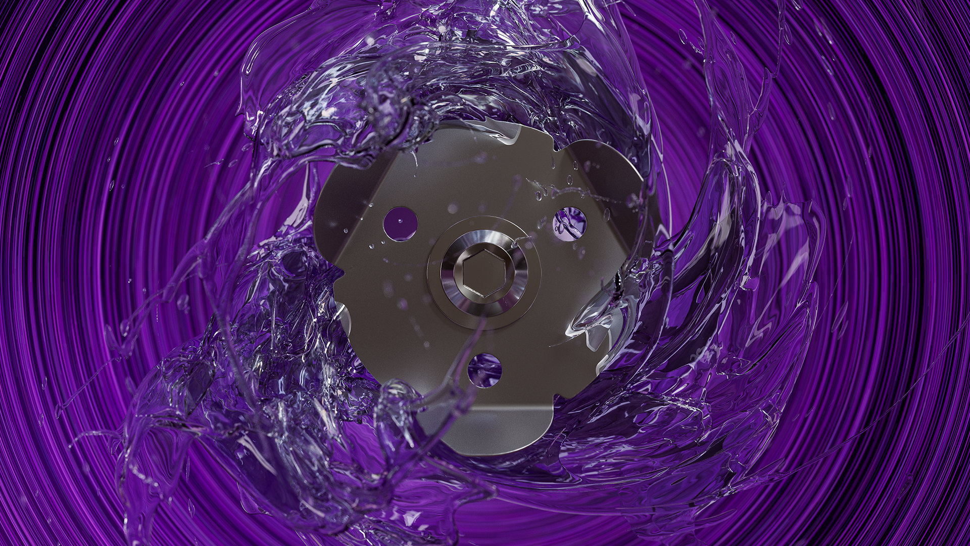 Mechanizm rozdrabniający w Małej przepompowni wewnętrznej z obrotowym wirnikiem. 