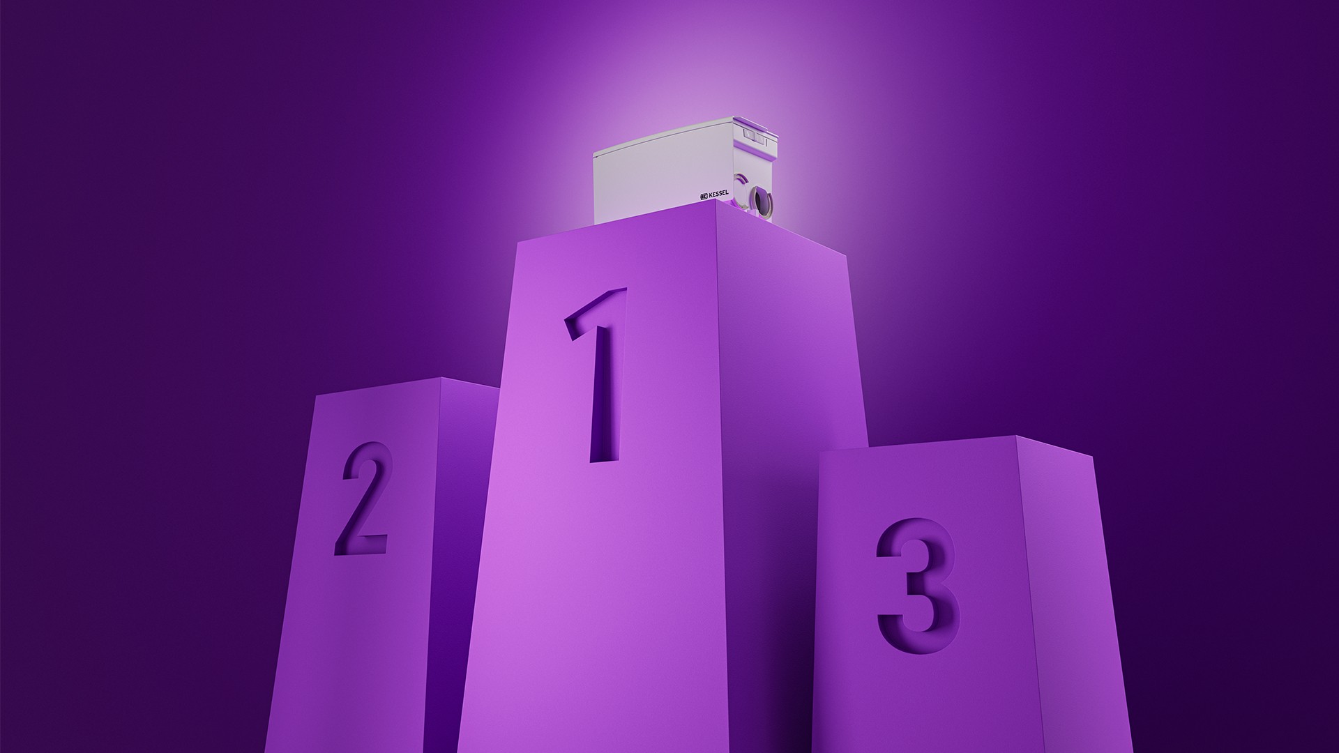 Mała przepompownia wewnętrzna Minilift na podium.