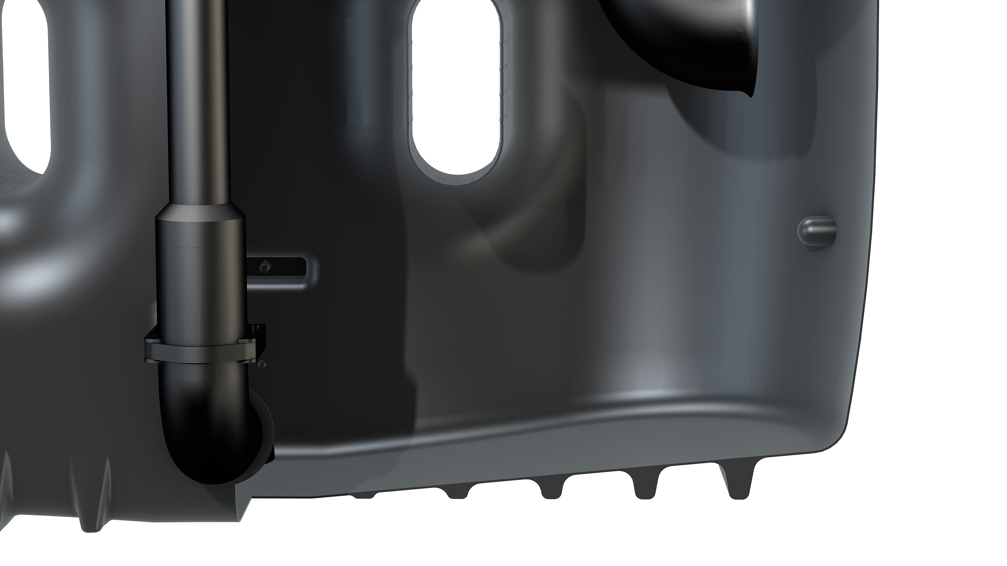 Dno zbiornika ze spadkiem w kierunku króćca ssącego Dno zbiornika ze spadkiem w kierunku króćca ssącego