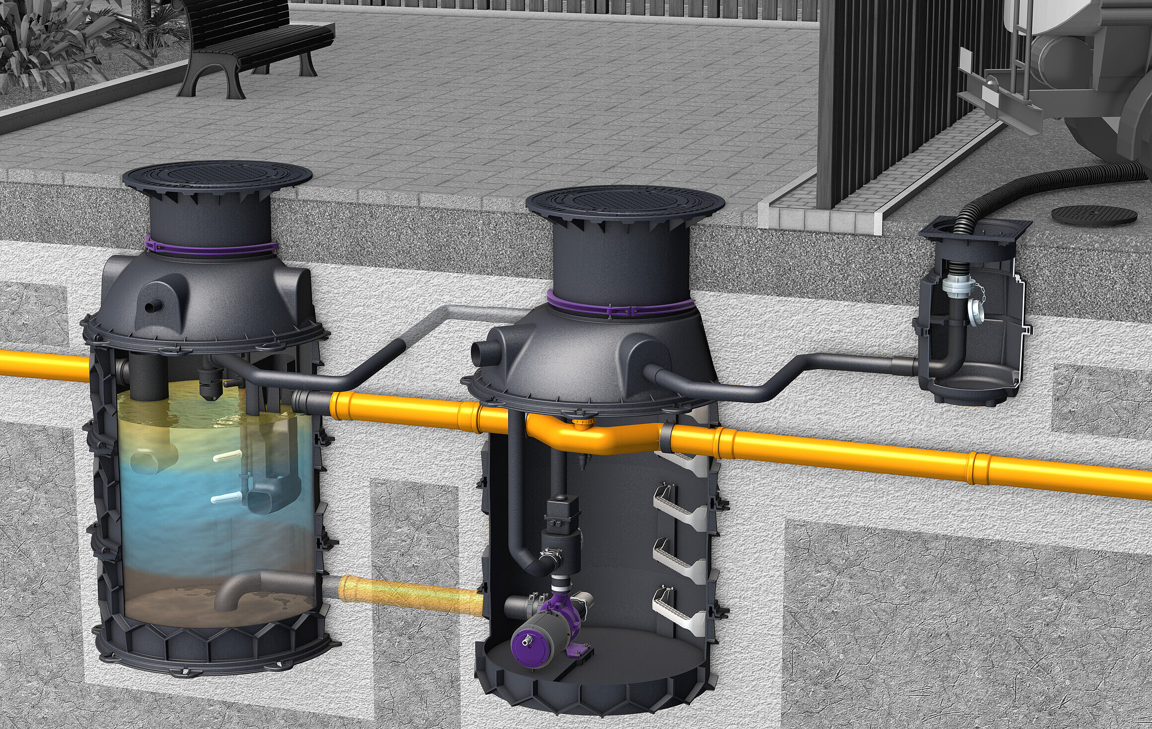 Opróżnianie wersji EasyClean ground Auto Mix & Pump Opróżnianie wersji EasyClean ground Auto Mix & Pump